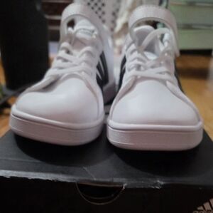 adidas Kids White and Black Sneakers